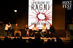 Simona Mulazzani, Vincenzo Vizzini, Barbara Baraldi, Diego Lama, Massimo Carlotto, Franco Forte, MYSTFEST, 2021