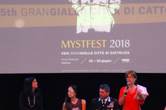 Simona Mulazzani, Gessica Notaro, Tenente Colonnello Giuseppe Sportelli, Marinella Manicardi, MYSTFEST 2018