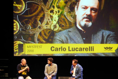 Carlo Lucarelli, Lino Guanciale, Joe Denti - MYSTFEST 2018