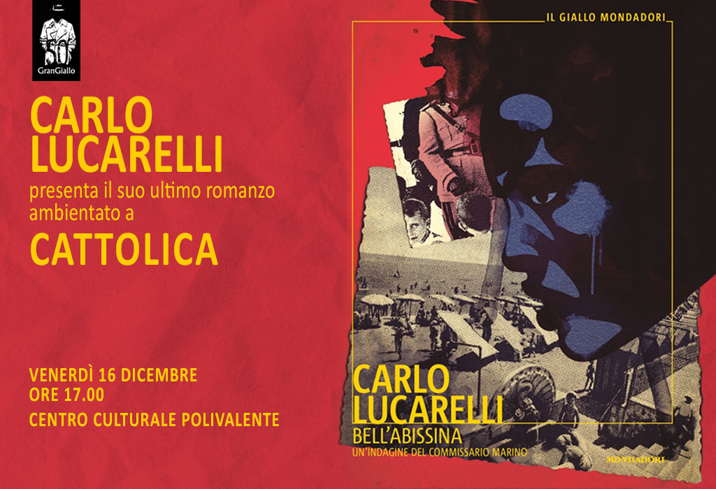 Carlo Lucarelli presenta il nuovo Giallo Mondadori ambientato a Cattolica – Bell’Abissina. Un’indagine del commissario Marino