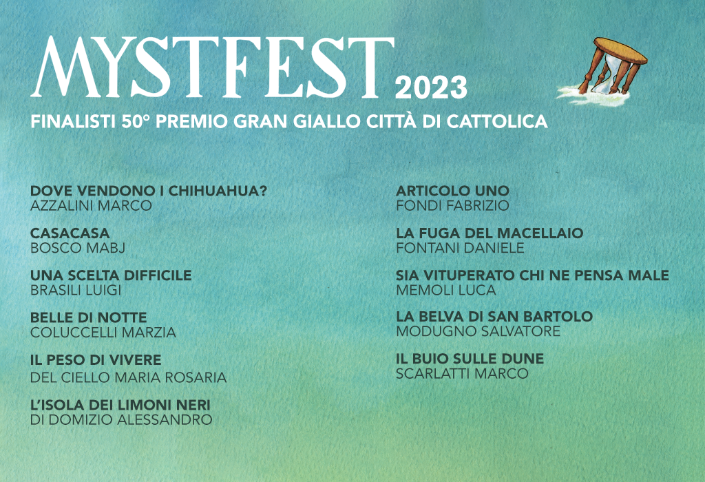 Premio Gran Giallo città di Cattolica: Ecco i finalisti 2023
